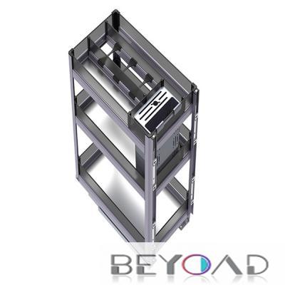 Tempered glass Aluminium frame pull out basket BD-030