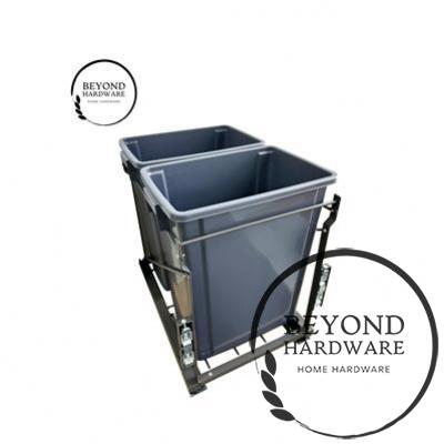 Traditional Modern Kitchen Pull Out Drawer Wire Storage Basket35L Double bin Trash Can Waste Bin For Kitchen Cabinet